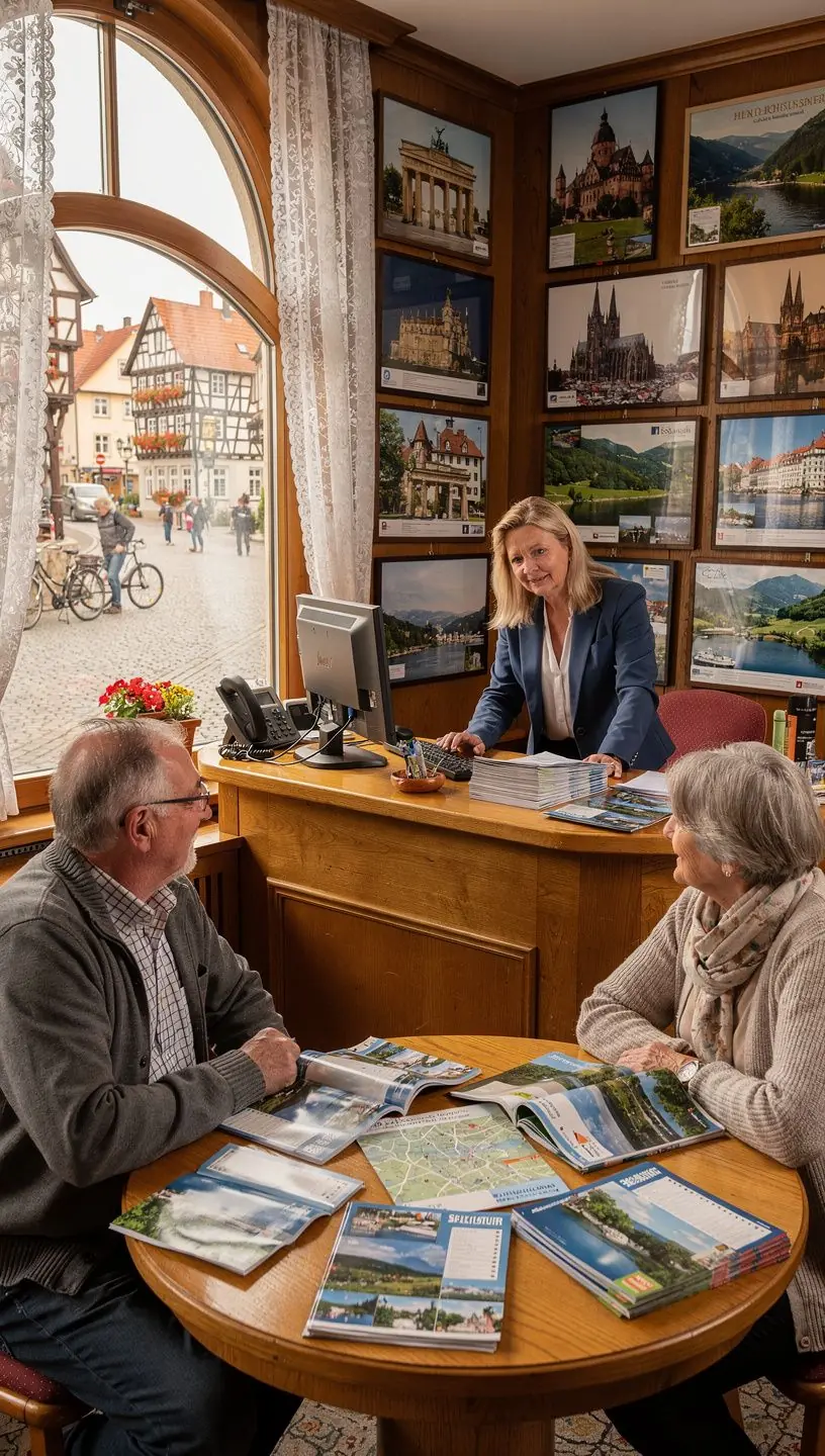 Karte mit Routen der beliebtesten Flusskreuzfahrten durch deutsche Städte und Landschaften.